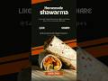 Homemade Shawarma Recipe #foodblogger #tamilculturefoods #indianrecipes #internationalfood #food