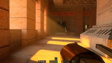 Quake 2 RTX - Dynamic Lighting (Time of Day Cycle) 3840 x 1080 32:9 Aspect Ratio