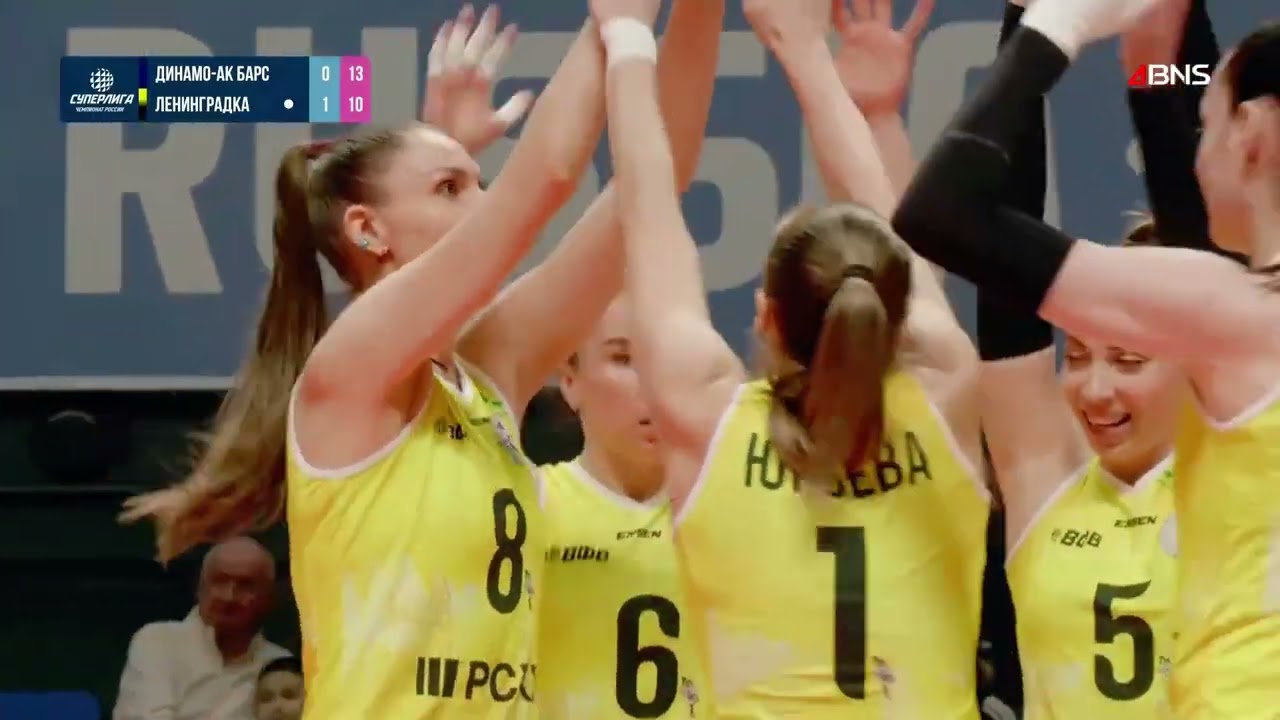 Dinamo-Ak Bars vs Leningradka St Petersburg TUR-25 Kejuaraan Voli Rusia 2026 Highlights