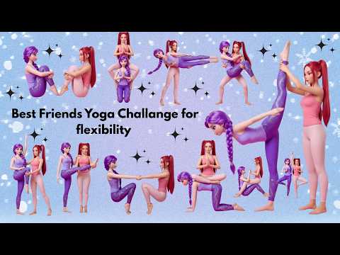 Best Friends Yoga Challenge for Flexibility 🤸‍♀️ | Fun Partner Yoga Challenge