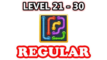 Line Puzzle: Pipe Art - Regular Pack Level 21 - 30 - Walkthrough