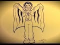Learn How To Draw A Creepy Cartoon Dracula by Joe -- iCanHazDraw!
