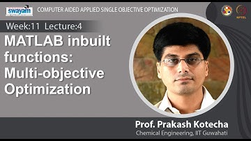 Lec 30: MATLAB inbuilt functions: Multi-objective Optimization