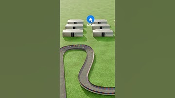 Shanghai F1 Track Colorful Marble Race 🔵 Ball Run Simulation  ⚙️ Kinetic Art & Chaos Short 1