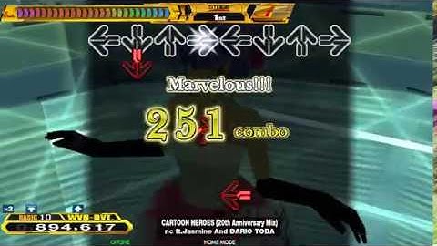 【DDR A20】(DP-BASIC) CARTOON HEROES(20th Anniversary Mix)