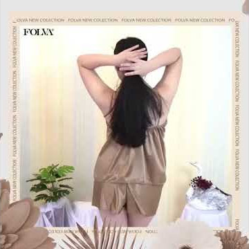 FOLVA baju tidur tanktop hotpants satin 1578GBD_XL big size jumbo XL