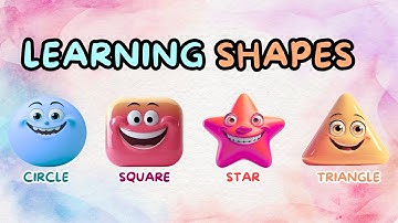 Learning Shapes for Kids 🎵 | Shapes Song for Kids | Learn Circle, Square, Triangle & More!