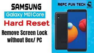 Samsung M01 Core Hard reset | sm-m013f Pattern unlock without pc