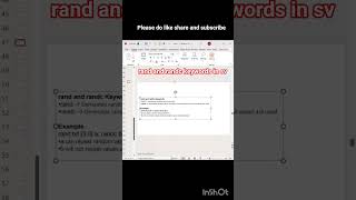 rand and randc keywords in system verilog