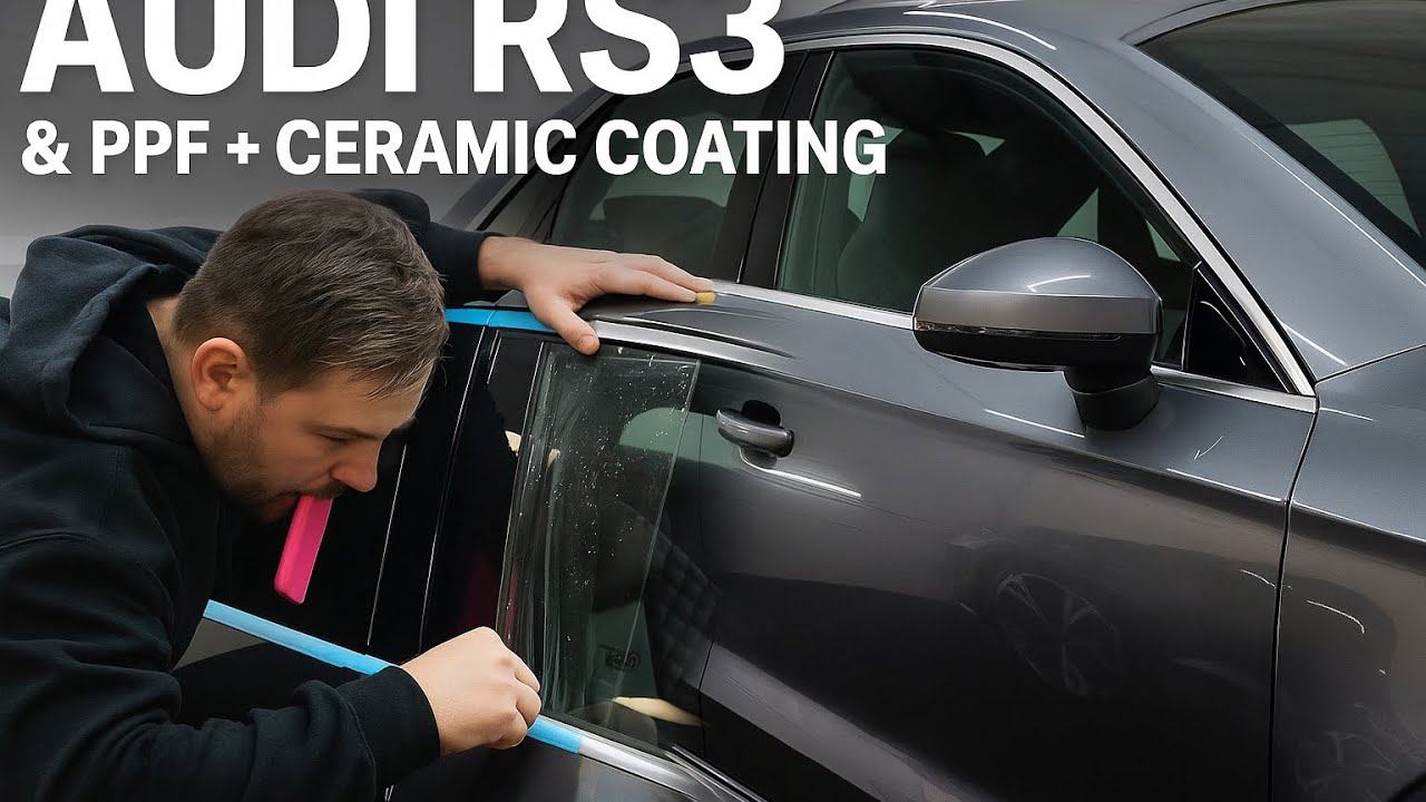 Полная трансформация Audi RS3! Детализация Dixon + установка PPF (удовлетворительный результат)