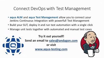 From Jenkins CI to aqua ALM - Connect DevOps with Test Management