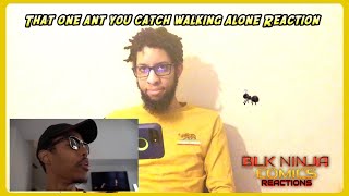 Calebcity: That one ant you catch walking alone Reaction