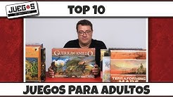 Top 10 juegos de mesa para adultos