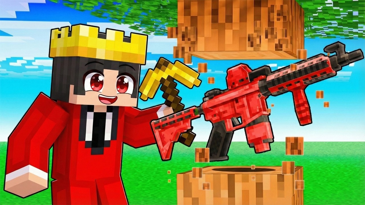 Minecraft Ama Bloktan Silah Çıkıyor!