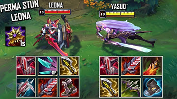 PERMA STUN LEONA vs YASUO FULL BUILD FIGHTS & Best Moments!