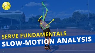 Tennis Serve Fundamentals In-Depth Slow-Motion Ysis