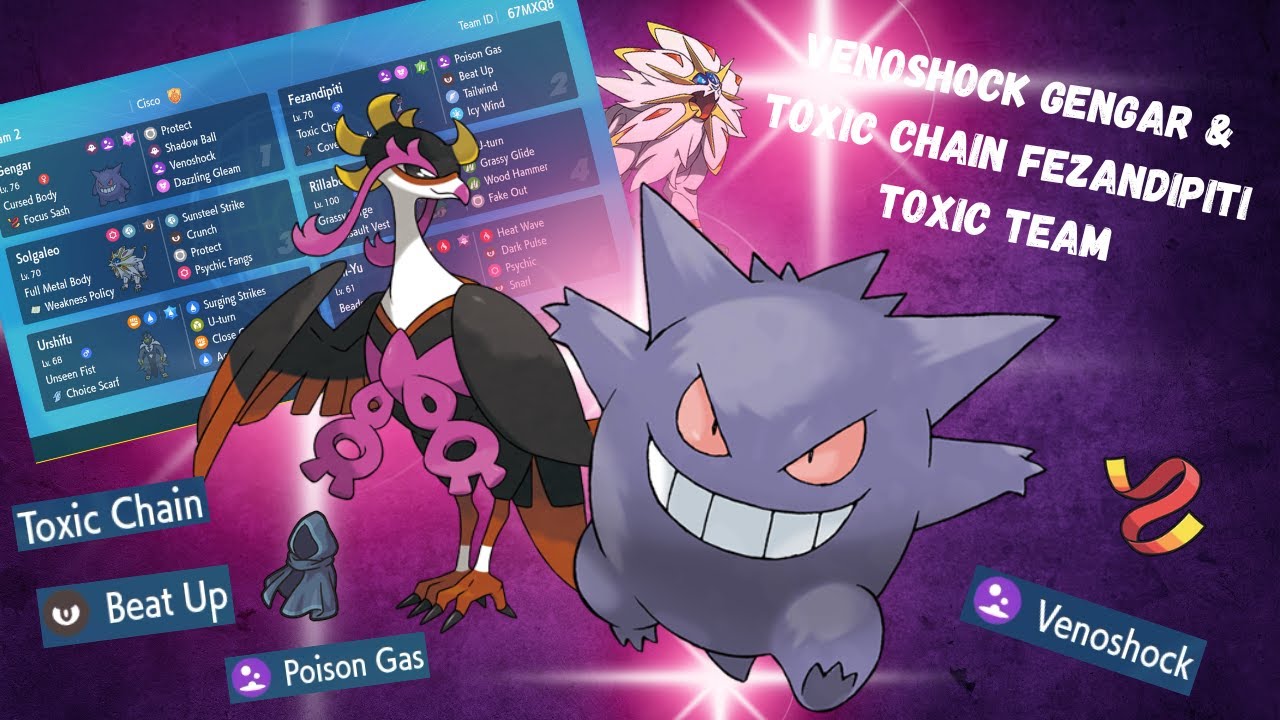 VENOSHOCK GENGAR & TOXIC CHAIN FEZANDIPITI SHOW WHY POISON IS THE BEST IN REG G - Pokemon S/V VGC