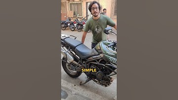 How to put big motorcycle on center stand 😎