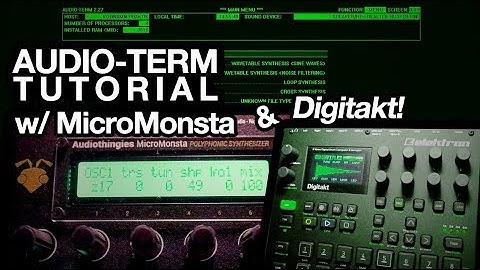 Audio-Term tutorial (w/ Audiothingies MicroMonsta & Elektron Digitakt