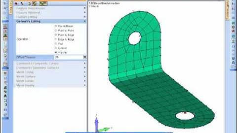 Geometry Editing - Femap Meshing Toolbox Bracket Demo