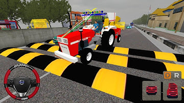 💥 Speed Breaker in Bus Simulator Indonesia Game - Offroad Map Mod - Swaraj Thresher Tractor Bussid