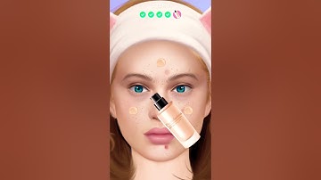 Makeover Studio: Makeup Games | Foundation Tutorial 😻| Available on Android & iPhone #shorts