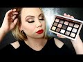 *Quick* Natasha Denona GLAM Palette Tutorial | look #2 | Gold smokey eye red lips 2020