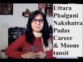 Uttara Phalguni Nakshatra padas, careers and moons transit. 2/2