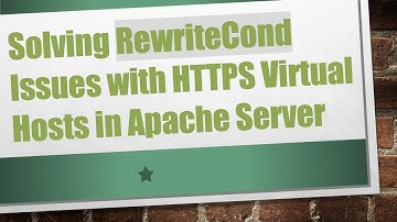 Solving RewriteCond Issues with HTTPS Virtual Hosts in Apache Server