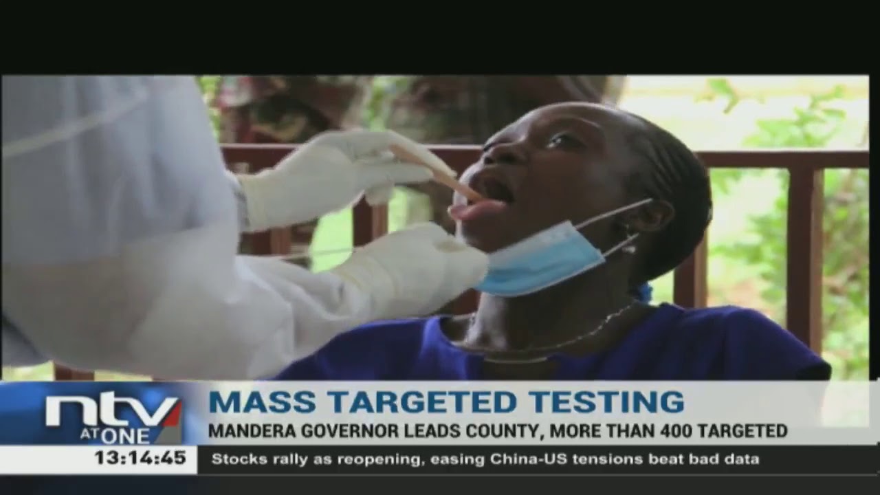 MoH health begin a massive testing targeting 400 residents in Mandera county