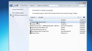 How to remove Bubble Dock from Google Chrome, Mozilla Firefox, Internet Explorer and Control Panel