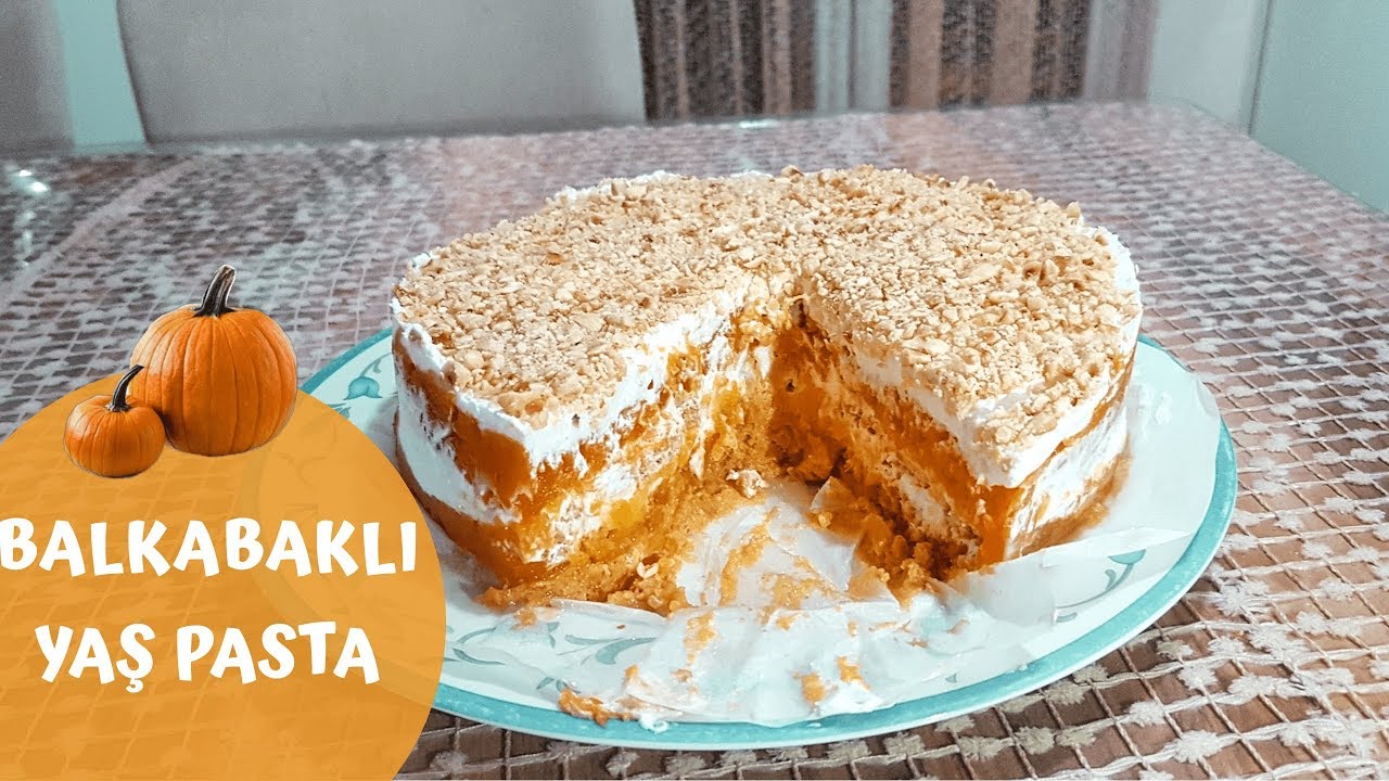 Balkabaklı Yaş Pasta Tarifi l Yılbaşı Pastası l Şipşak Yemek Tarifleri