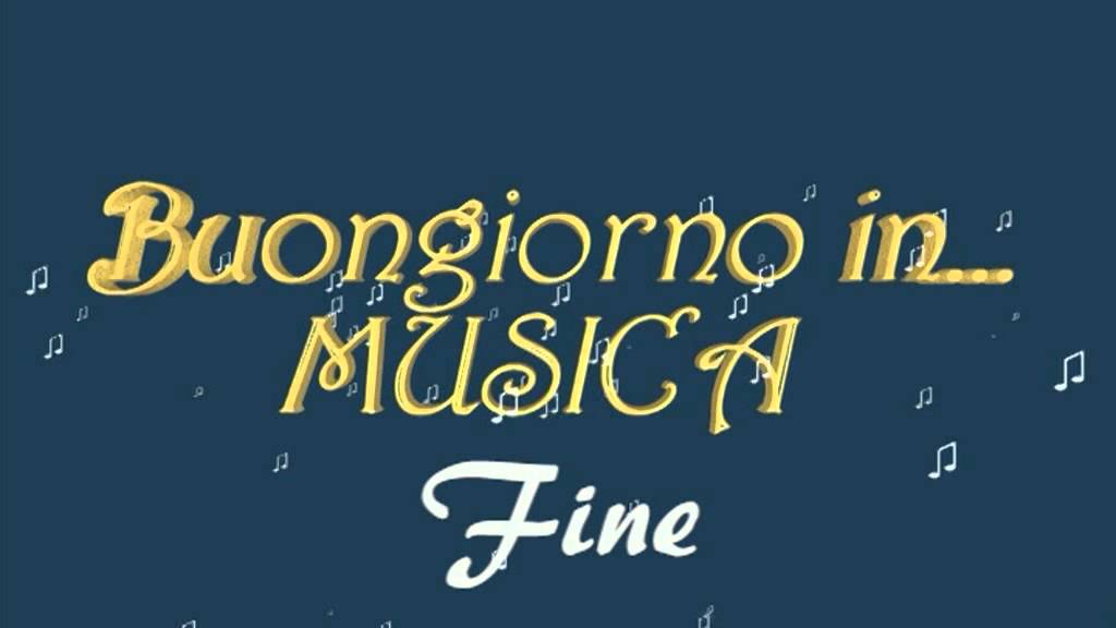 SIGLA: Musica Mattino - Fine - YouTube