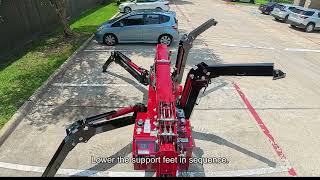 How to Operate  GLT LIFTS Mini Crawler Crane Control Panel screenshot 4