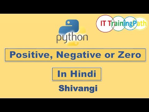 Python program to check no is Positive, Negative or Zero | Hindi ...