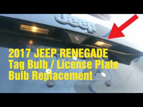 2017 Jeep Renegade License Plate Bulb 