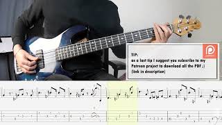 José James - SAVE YOUR LOVE FOR ME BASS COVER + PLAY ALONG TAB + SCORE PDF