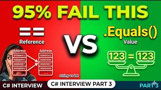 C# Interview Part 3 difference between == and  Equals Method in c#