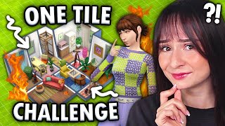 Can I get rich in the ONE TILE HOUSE challenge in The Sims 4?