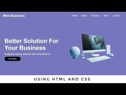 How To Create WebPage Using HTML And CSS || Website Design Using HTML ...