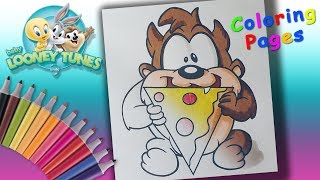 Baby Looney Tunes Coloring Pages for kids. Coloring Baby Taz