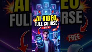 🔥 AI Se Video Banane Ka Full Course in 1 Minute 🤯📱 | Complete Tutorial 2026 #shorts