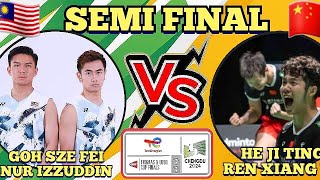 (SF)🇲🇾GOH SZE FEI-NUR IZZUDDIN 🆚️ 🇨🇳HE JI TING-REN XIANG YU🔥‼️#thomascup2024