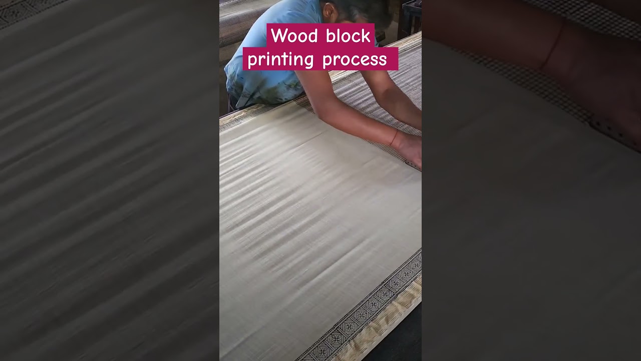 Bagru Hand block printing process.||wooden blocks printing||.|Bagru printing| 