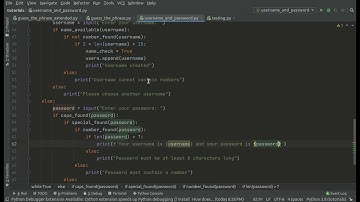 Project Based Python: Username and Password