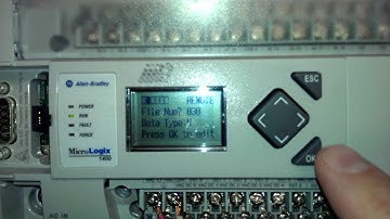 Micrologix 1400, set bit via LCD display