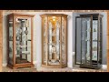 গ্লাস মডেল কর্ণার শোকেস, ওয়াল শোকেস Home Glass Corner Display Cabinet, Wooden Corner Cabinet Designs