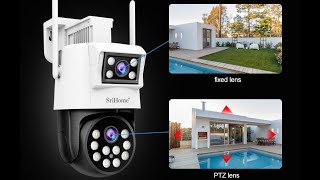 Full Camera Srihome SH048 2 mắt xem 2 màn hình News