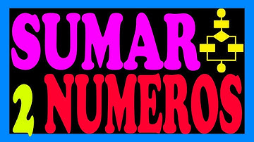 Algoritmo para sumar dos numeros
