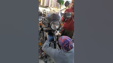 royal Enfield Himalayan cone set changing 🔧🪛   #himalayan #bike